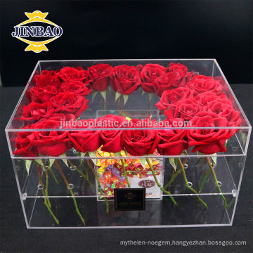 wholesale acrylic material flower box custome made display acrylic box